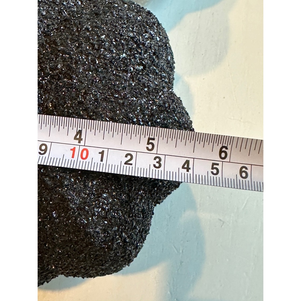 Black and Silver Decorative Pumpkins Set of 5 Glitter Marble Speckled Halloween - Picture 8 of 11